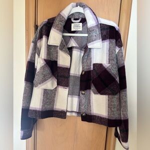 Cropped Flannel Shacket